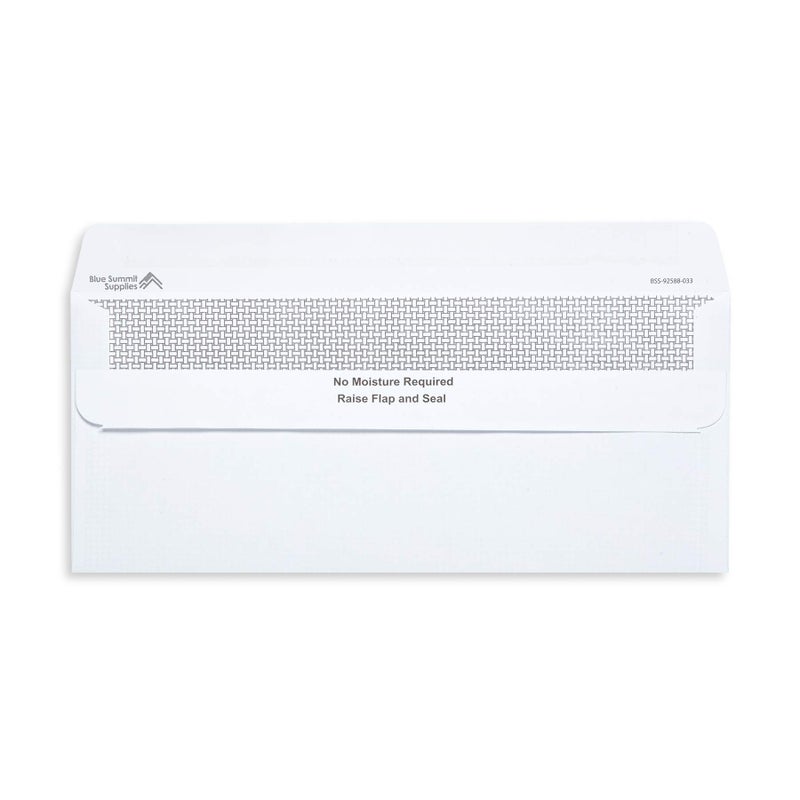 Blue Summit Supplies 500 Number 10 Envelopes Self Seal - Number 10 Business Envelopes Letter Size - Security Tint - Flip and Seal Flap - 4 1/8 x 9 1/2-500 Count - Image 2